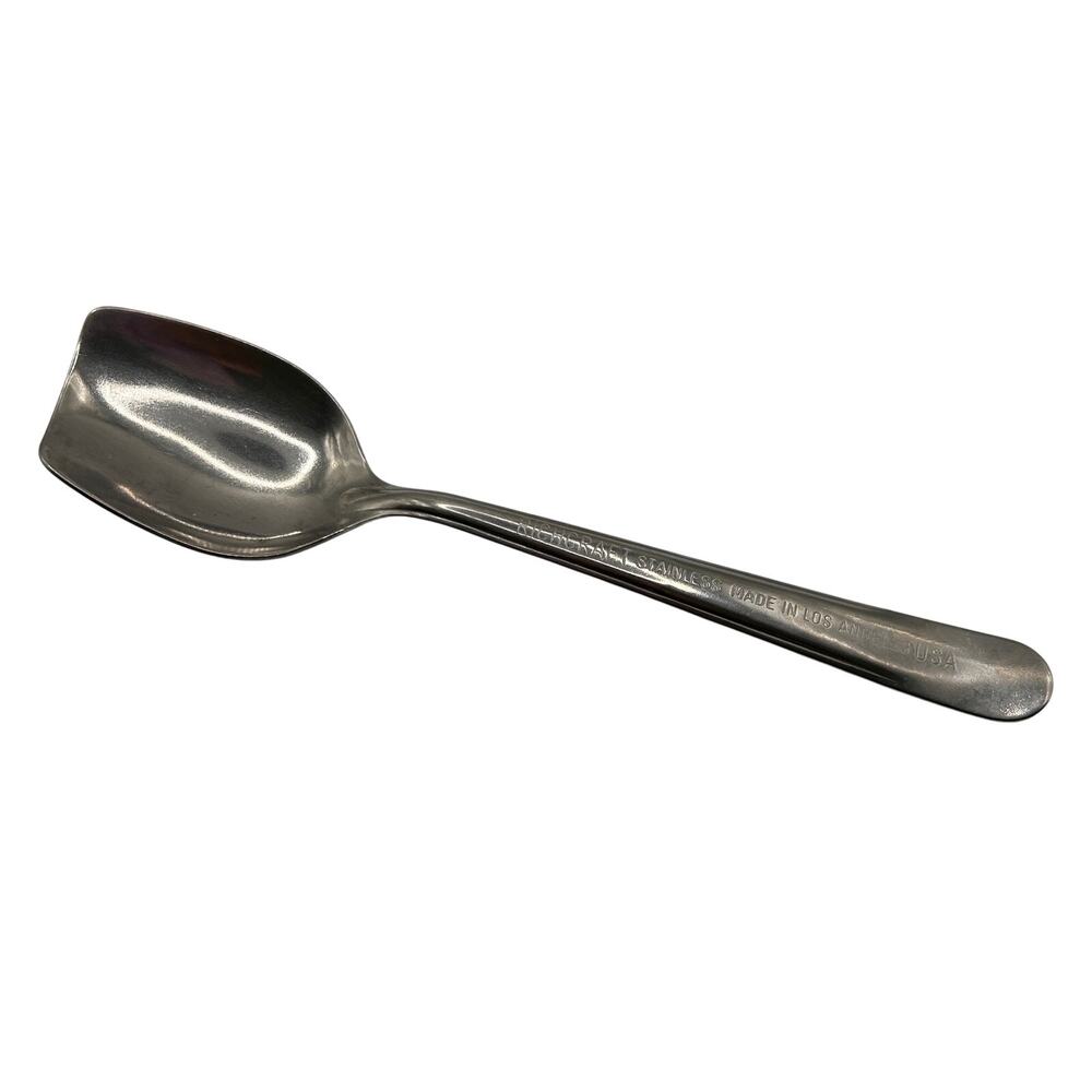Richcraft Stainless Made In Los Angeles USA Angled Serving Spoon Stirring 8.5"